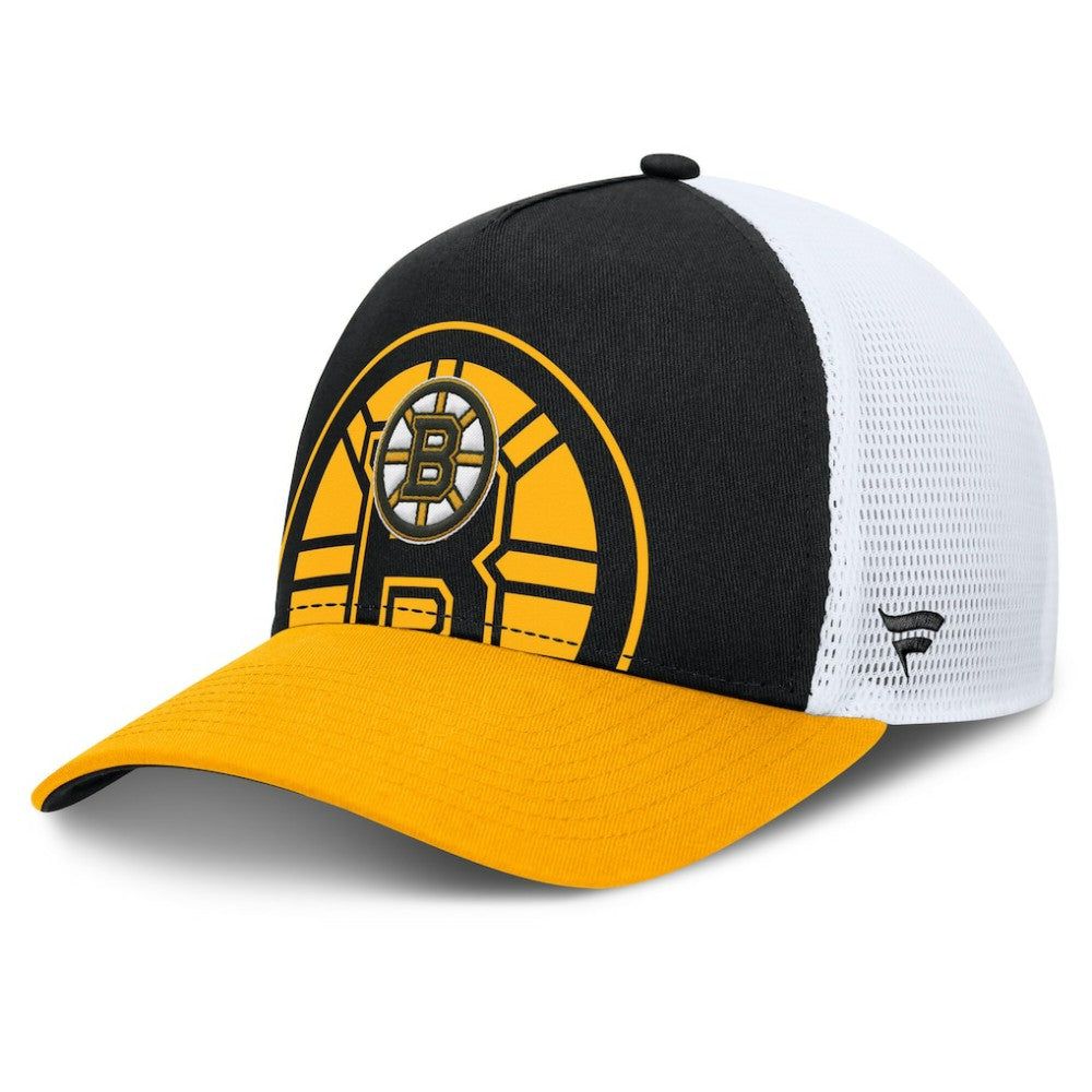 Boston Bruins Fanatics Authentic Pro A-Frame Rink Adjustable Hat - Black/Gold - NHL 200897602