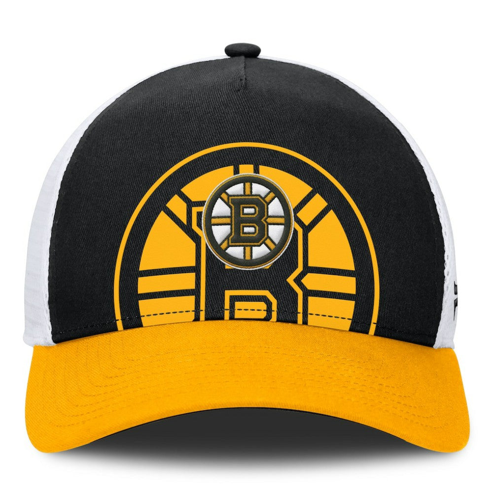 Boston Bruins Fanatics Authentic Pro A-Frame Rink Adjustable Hat - Black/Gold - NHL 200897602