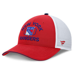 New York Rangers Fanatics Authentic Pro Rink Trucker Hat - Red/White - NHL 200897639
