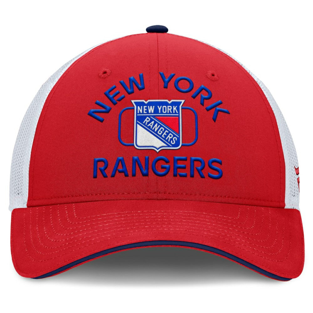 New York Rangers Fanatics Authentic Pro Rink Trucker Hat - Red/White - NHL 200897639