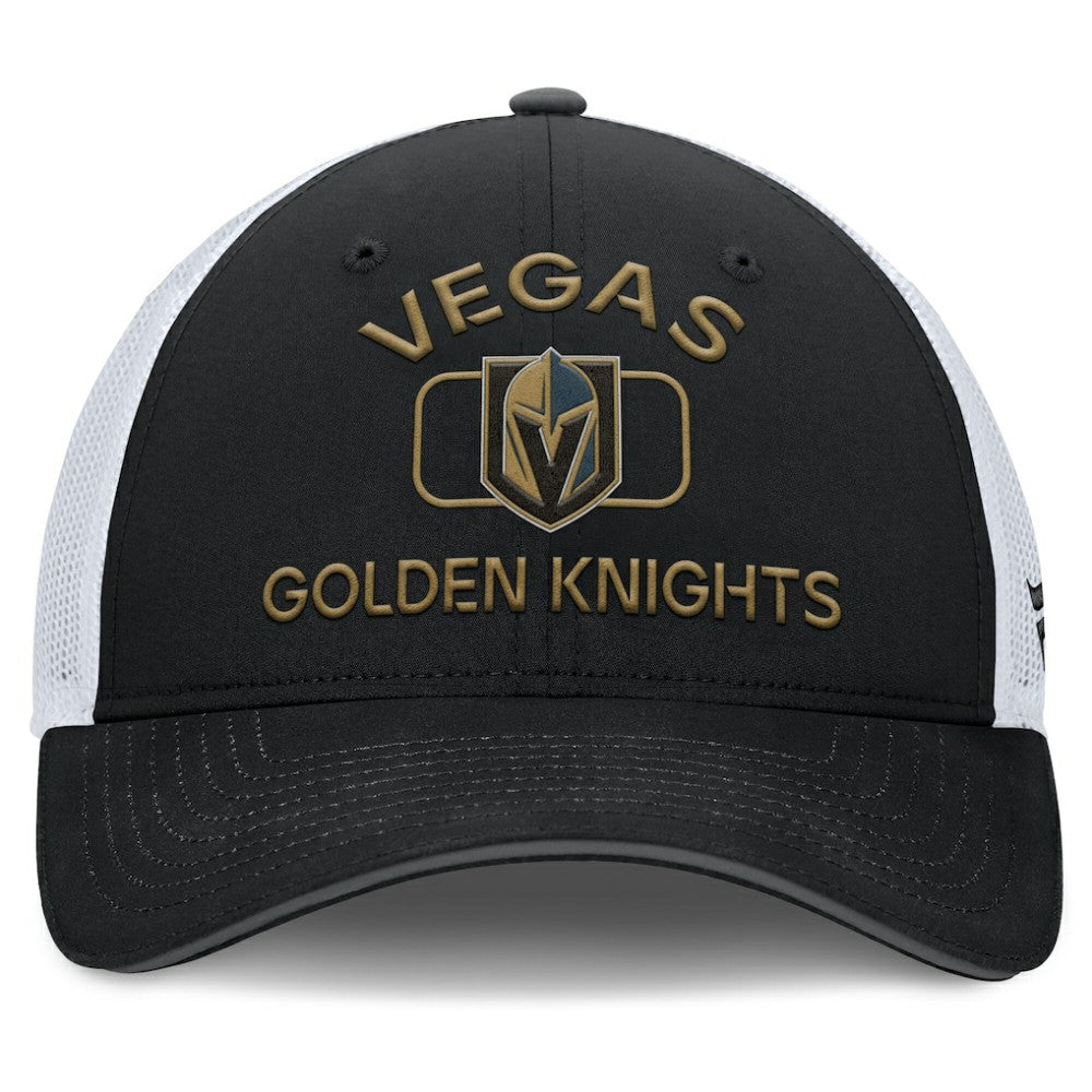 Vegas Golden Knights Fanatics Authentic Pro Rink Trucker Hat - Black/White - NHL 200897650