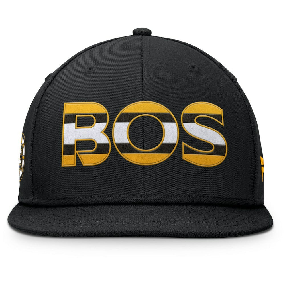 Boston Bruins Fanatics Authentic Pro Rink Snapback Hat - Black - NHL 200897659