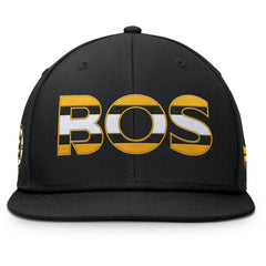 Boston Bruins Fanatics Authentic Pro Rink Snapback Hat - Black - NHL 200897659