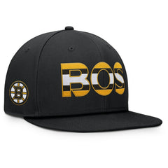 Boston Bruins Fanatics Authentic Pro Rink Snapback Hat - Black - NHL 200897659