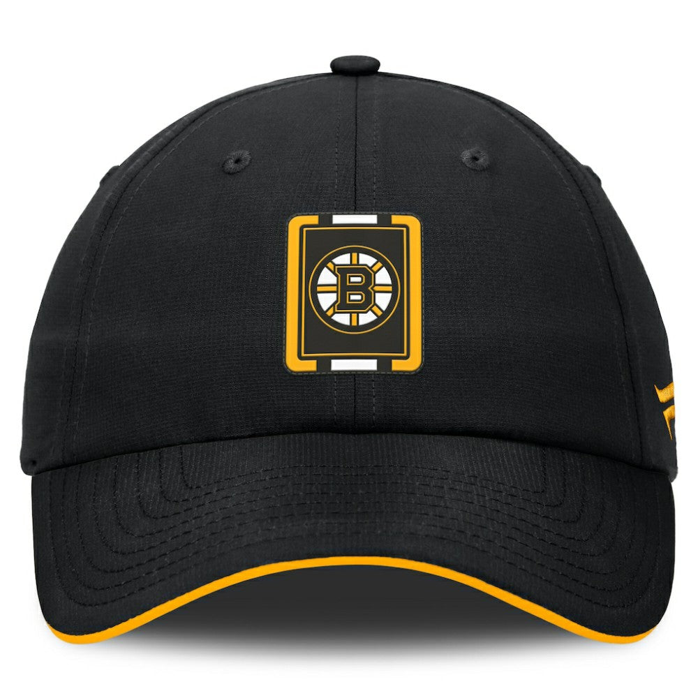 Boston Bruins Fanatics Authentic Pro Ripstop Adjustable Hat - Black/Gold - NHL 200897691