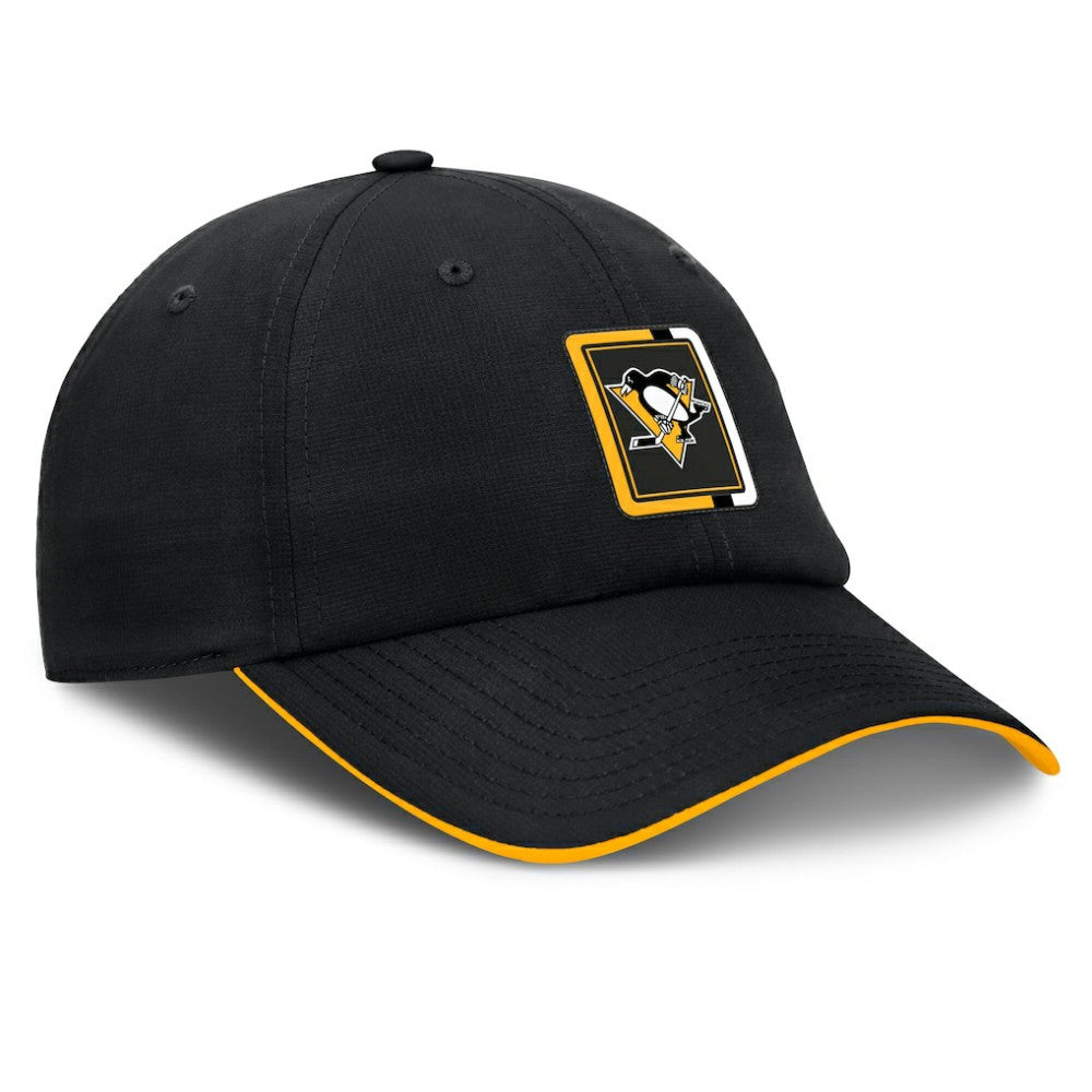 Pittsburgh Penguins Fanatics Authentic Pro Ripstop Adjustable Hat - Black/Gold - NHL 200897701