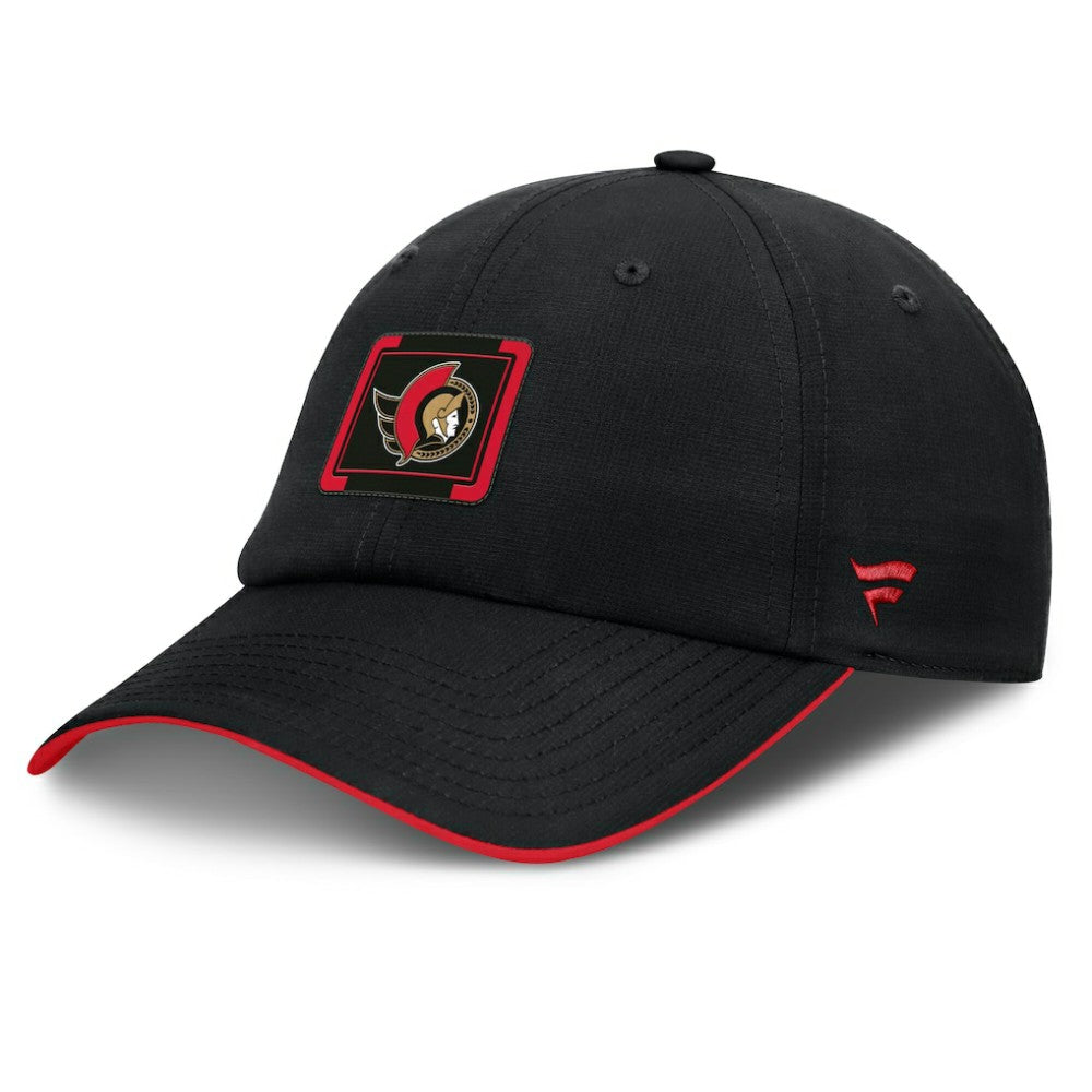 Ottawa Senators Fanatics Authentic Pro Ripstop Adjustable Hat - Black/Red - NHL 200897709