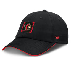 Ottawa Senators Fanatics Authentic Pro Ripstop Adjustable Hat - Black/Red - NHL 200897709