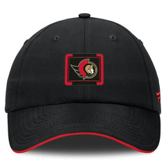 Ottawa Senators Fanatics Authentic Pro Ripstop Adjustable Hat - Black/Red - NHL 200897709