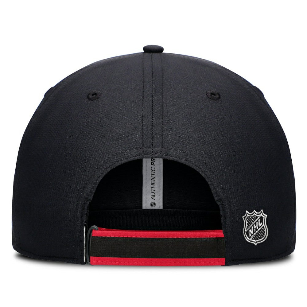 Ottawa Senators Fanatics Authentic Pro Ripstop Adjustable Hat - Black/Red - NHL 200897709