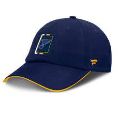 St. Louis Blues Fanatics Authentic Pro Ripstop Adjustable Hat - Navy/Gold - NHL 200897715