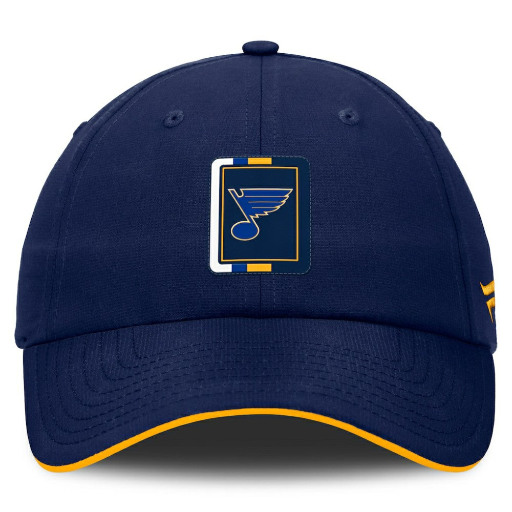 St. Louis Blues Fanatics Authentic Pro Ripstop Adjustable Hat - Navy/Gold - NHL 200897715