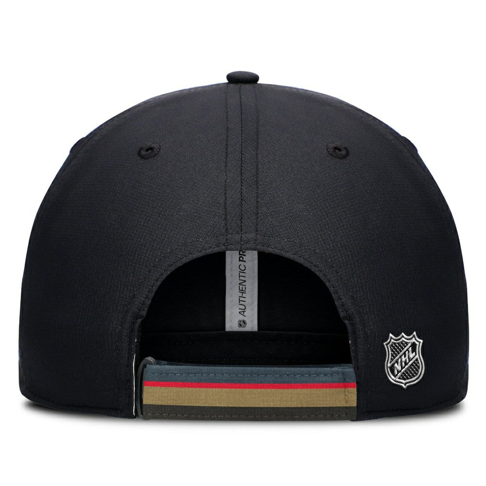 Vegas Golden Knights Fanatics Authentic Pro Ripstop Adjustable Hat - Gray/Black - NHL 200897716