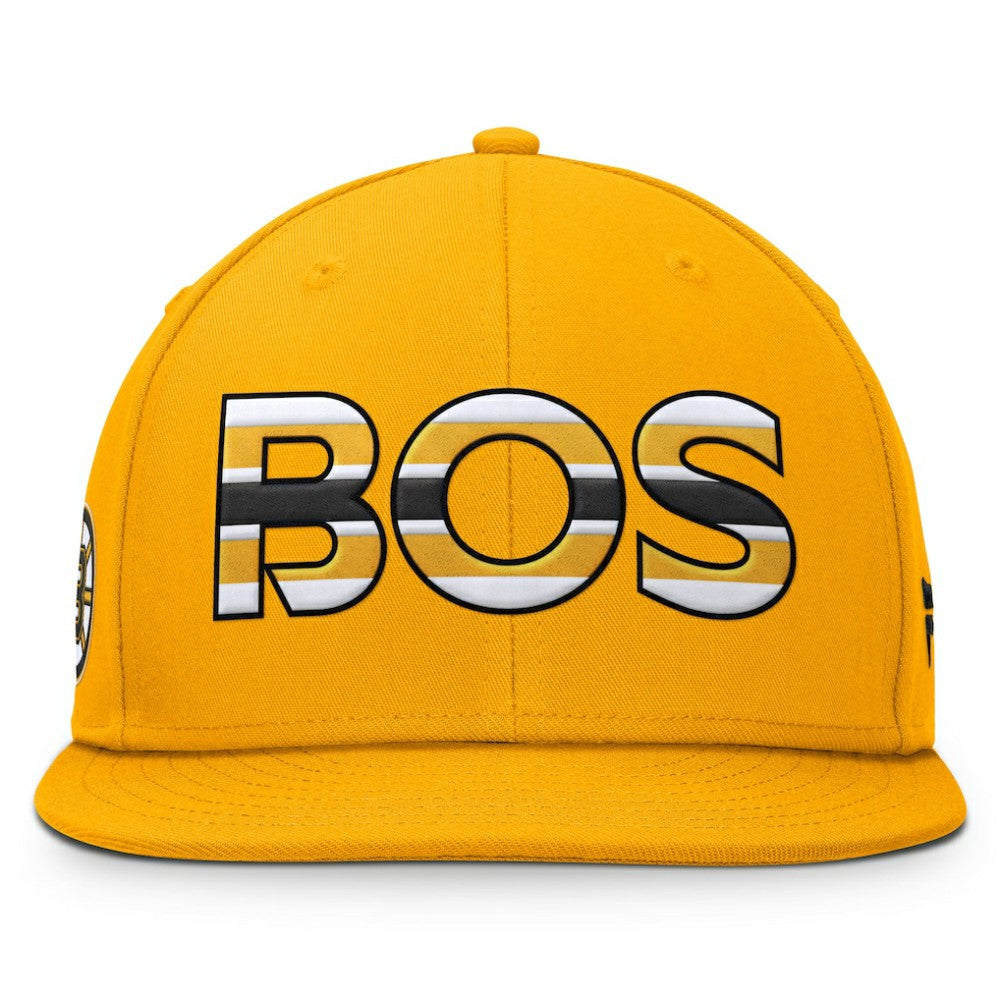 Boston Bruins Fanatics Authentic Pro Team Rink Snapback Hat - Gold - NHL 200897727