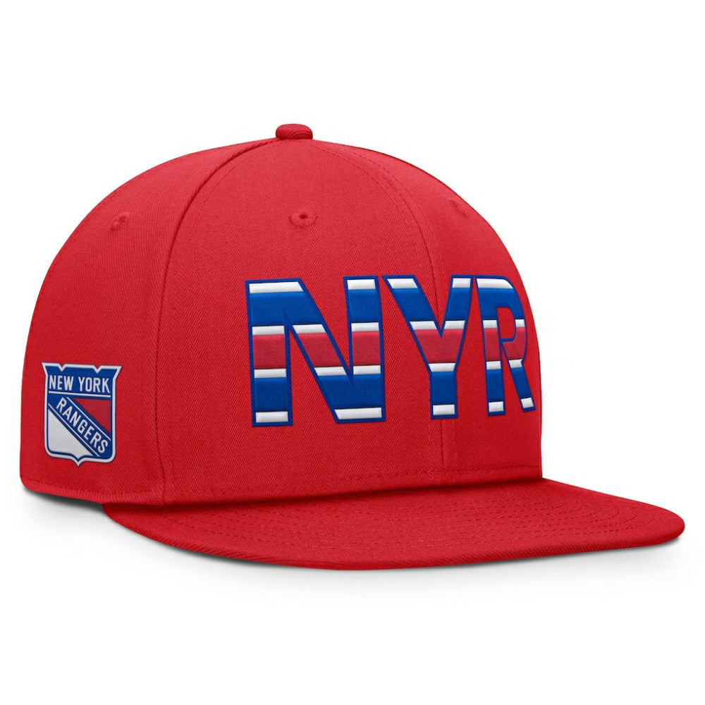 New York Rangers Fanatics Authentic Pro Team Rink Snapback Hat - Red - NHL 200897729