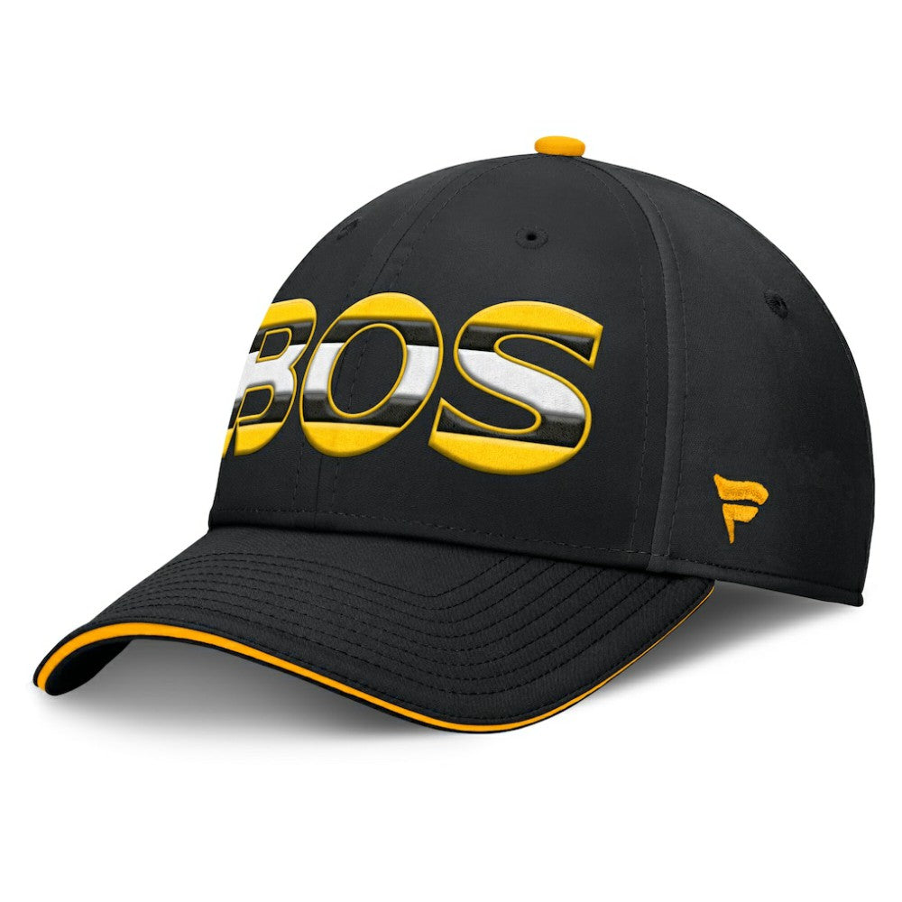 Boston Bruins Fanatics Authentic Pro Rink Team Code Flex Hat - Black/Gold - NHL 200897735
