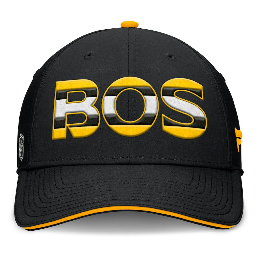 Boston Bruins Fanatics Authentic Pro Rink Team Code Flex Hat - Black/Gold - NHL 200897735