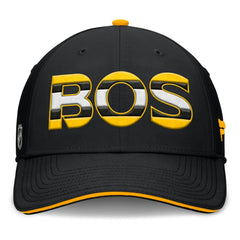 Boston Bruins Fanatics Authentic Pro Rink Team Code Flex Hat - Black/Gold - NHL 200897735