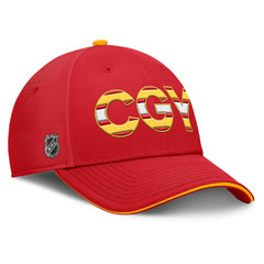 Calgary Flames Fanatics Authentic Pro Rink Team Code Flex Hat - Red/Gold - NHL 200897737