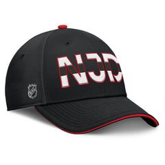 New Jersey Devils Fanatics Authentic Pro Rink Team Code Flex Hat - Black/Red - NHL 200897751