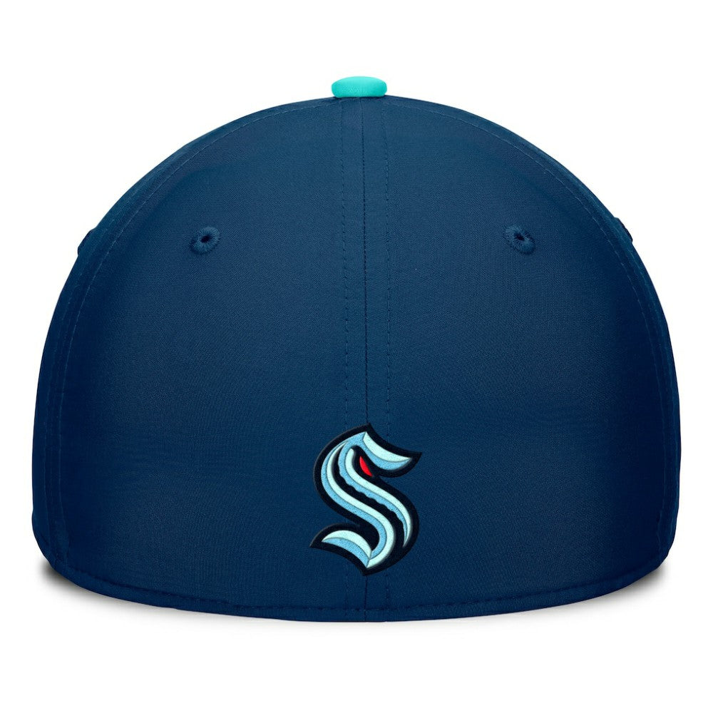 Seattle Kraken Fanatics Authentic Pro Rink Team Code Flex Hat - Deep Sea Blue/Light Blue - NHL 200897759