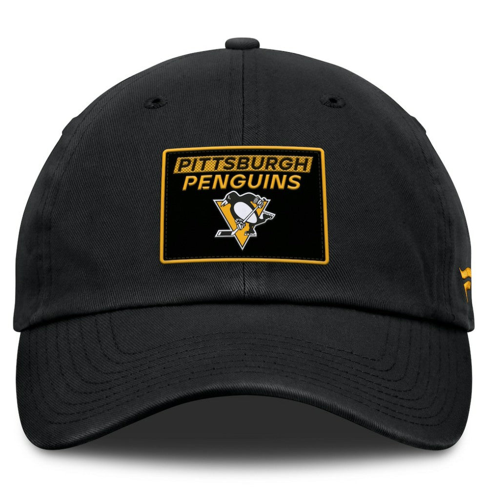Pittsburgh Penguins Fanatics Women's Authentic Pro Rink Adjustable Hat - Black - NHL 200897961