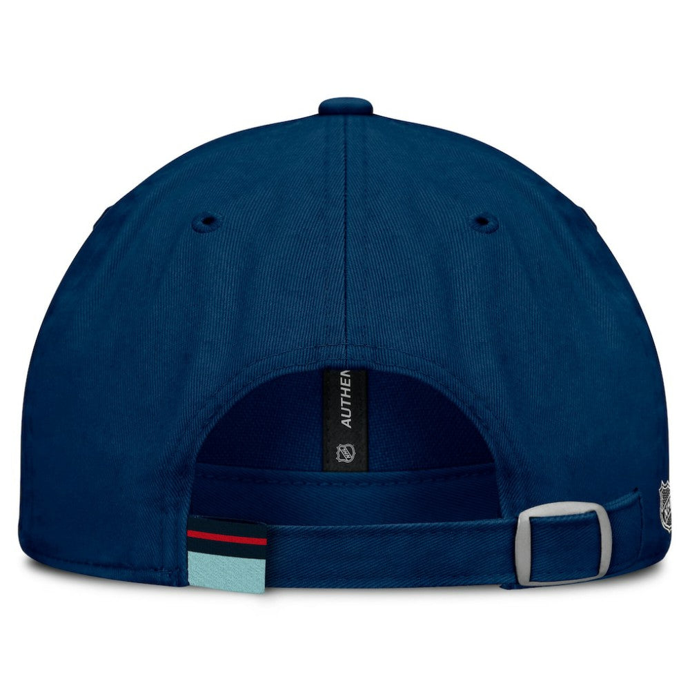 Seattle Kraken Fanatics Women's Authentic Pro Rink Adjustable Hat - Deep Sea Blue - NHL 200897963