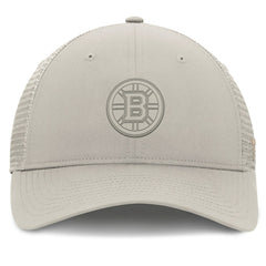 Boston Bruins Fanatics Women's Authentic Pro Road Trucker Adjustable Hat - Tan - NHL 200897996