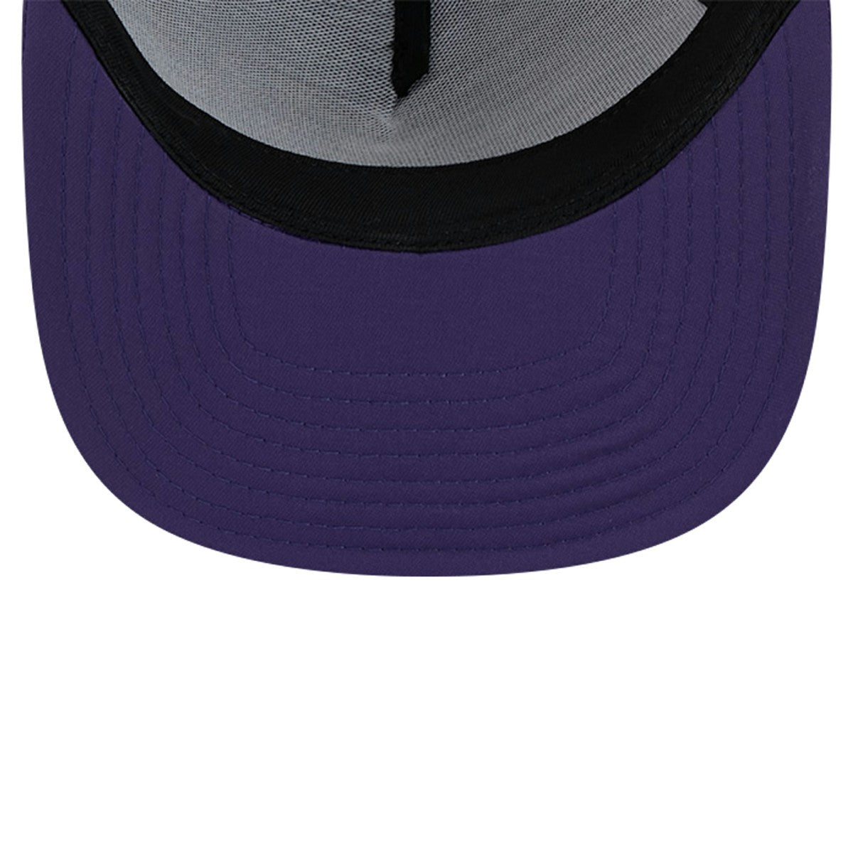 Phoenix Suns Puff Print Team Code A-Frame 9FIFTY Trucker Snapback Hat Purple | New Era Near Me