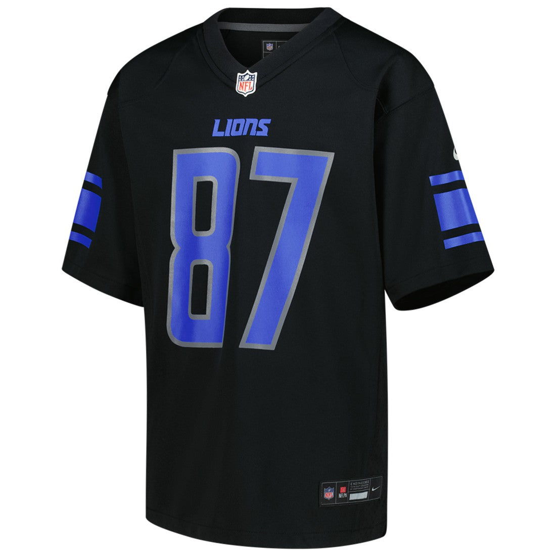 Nike Sam LaPorta Detroit Lions Youth Game Jersey Black
