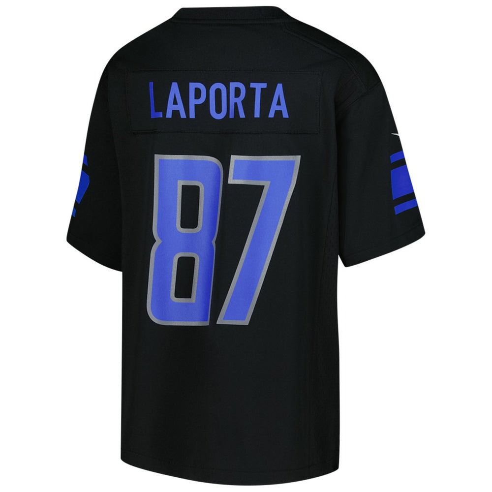 Nike Sam LaPorta Detroit Lions Youth Game Jersey Black