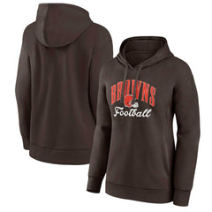 Fanatics Cleveland Browns Women's Victory Script Pullover Hoodie Brown