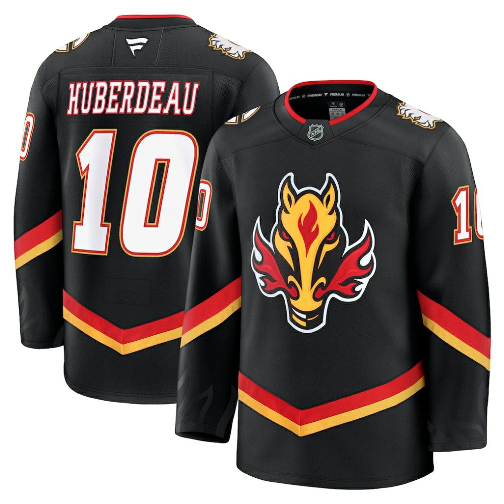 Jonathan Huberdeau Calgary Flames Fanatics Alternate Premium Jersey - Black - NHL 200899034