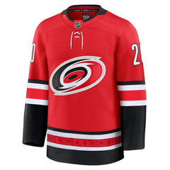 Sebastian Aho Carolina Hurricanes Fanatics Alternate Premium Jersey - Red - NHL 200899037