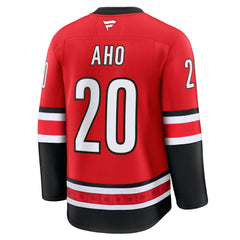 Sebastian Aho Carolina Hurricanes Fanatics Alternate Premium Jersey - Red - NHL 200899037