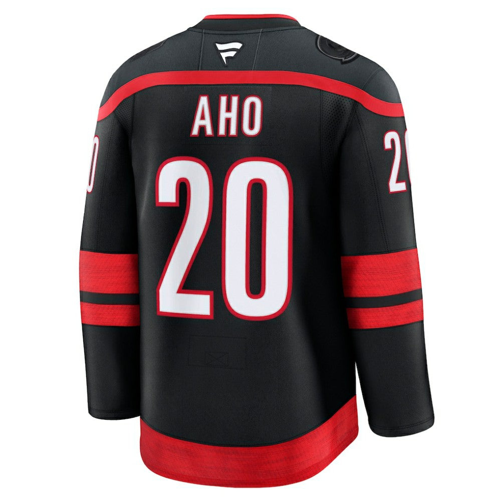 Sebastian Aho Carolina Hurricanes Fanatics Home Premium Jersey - Black - NHL 200899047