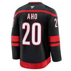 Sebastian Aho Carolina Hurricanes Fanatics Home Premium Jersey - Black - NHL 200899047