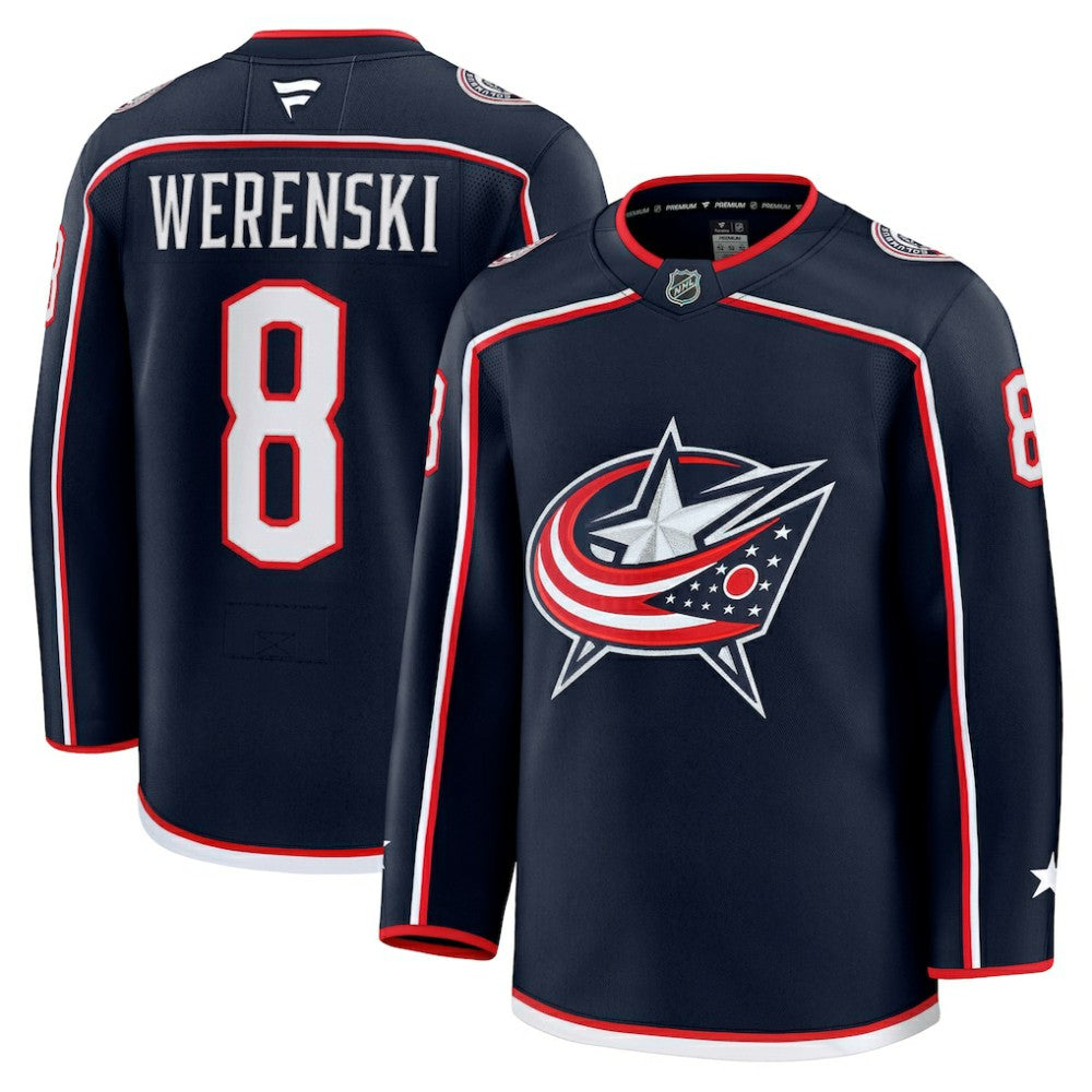 Zach Werenski Columbus Blue Jackets Fanatics Home Premium Jersey - Navy - NHL 200899055