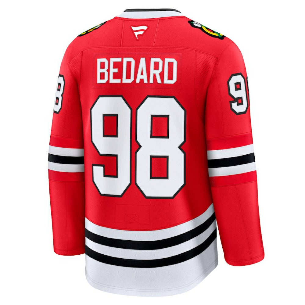 Connor Bedard Chicago Blackhawks Fanatics Home Premium Jersey - Red - NHL 200899062