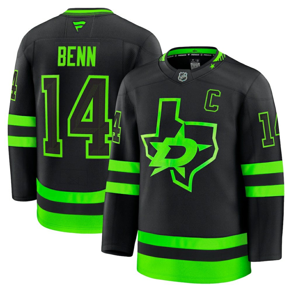 Jamie Benn Dallas Stars Fanatics Alternate Premium Jersey - Black - NHL 200899073