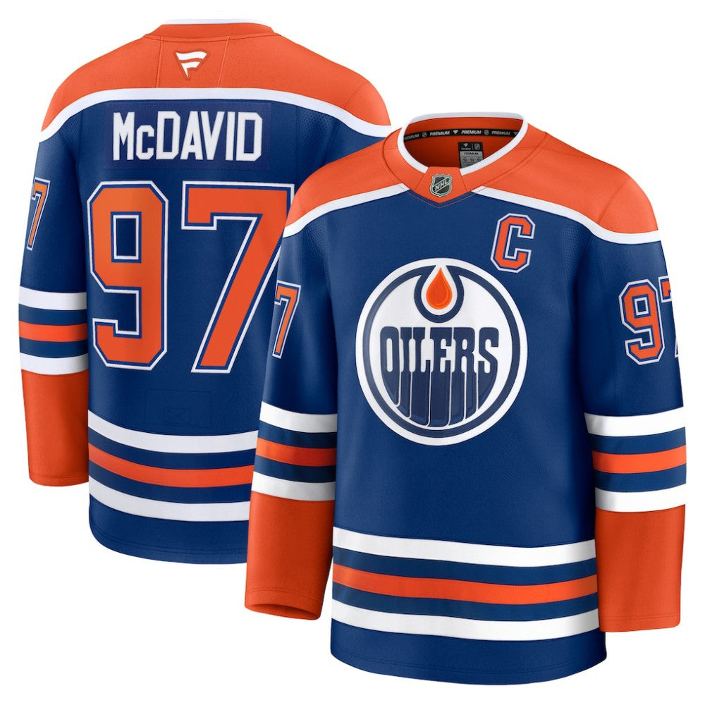 Connor McDavid Edmonton Oilers Fanatics Home Premium Jersey - Royal - NHL 200899080