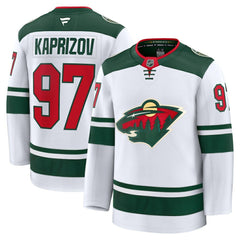 Kirill Kaprizov Minnesota Wild Fanatics Away Premium Jersey - White - NHL 200899092