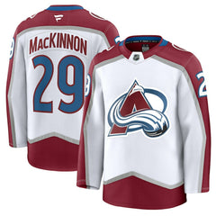 Nathan MacKinnon Colorado Avalanche Fanatics Away Premium Jersey - White - NHL 200899093