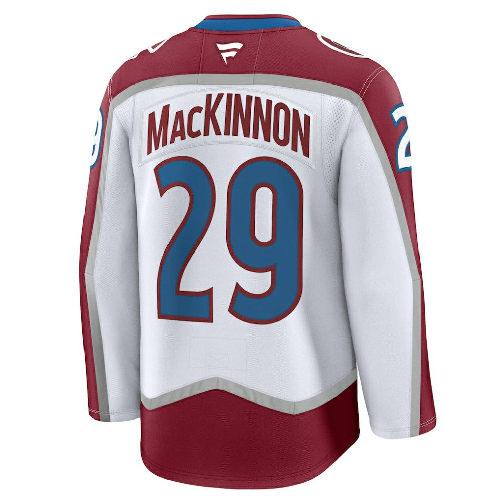 Nathan MacKinnon Colorado Avalanche Fanatics Away Premium Jersey - White - NHL 200899093
