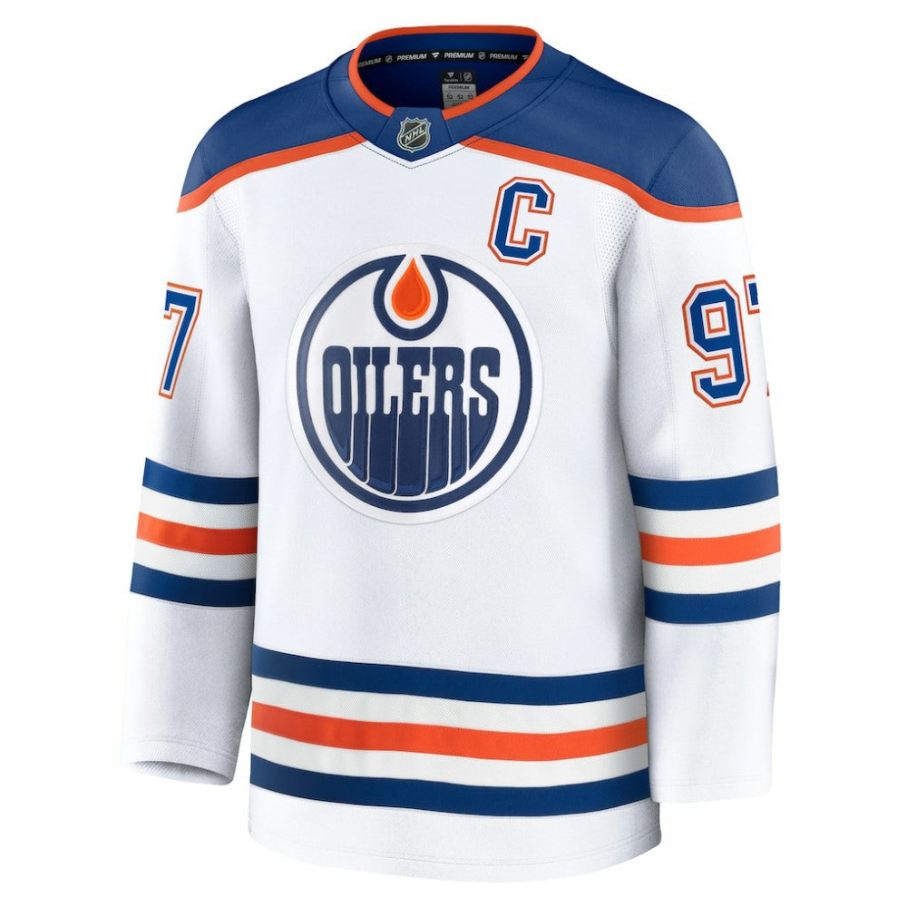 Connor McDavid Edmonton Oilers Fanatics Away Premium Jersey - White - NHL 200899105