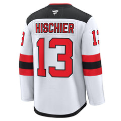 Nico Hischier New Jersey Devils Fanatics Away Premium Jersey - White - NHL 200899116