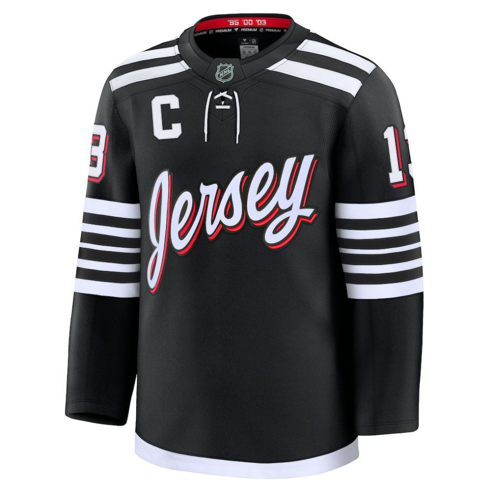 Nico Hischier New Jersey Devils Fanatics Alternate Premium Jersey - Black - NHL 200899118