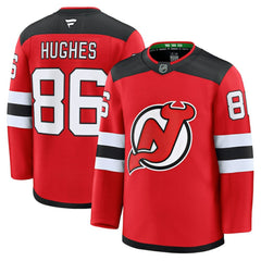 Jack Hughes New Jersey Devils Fanatics Home Premium Jersey - Red - NHL 200899121