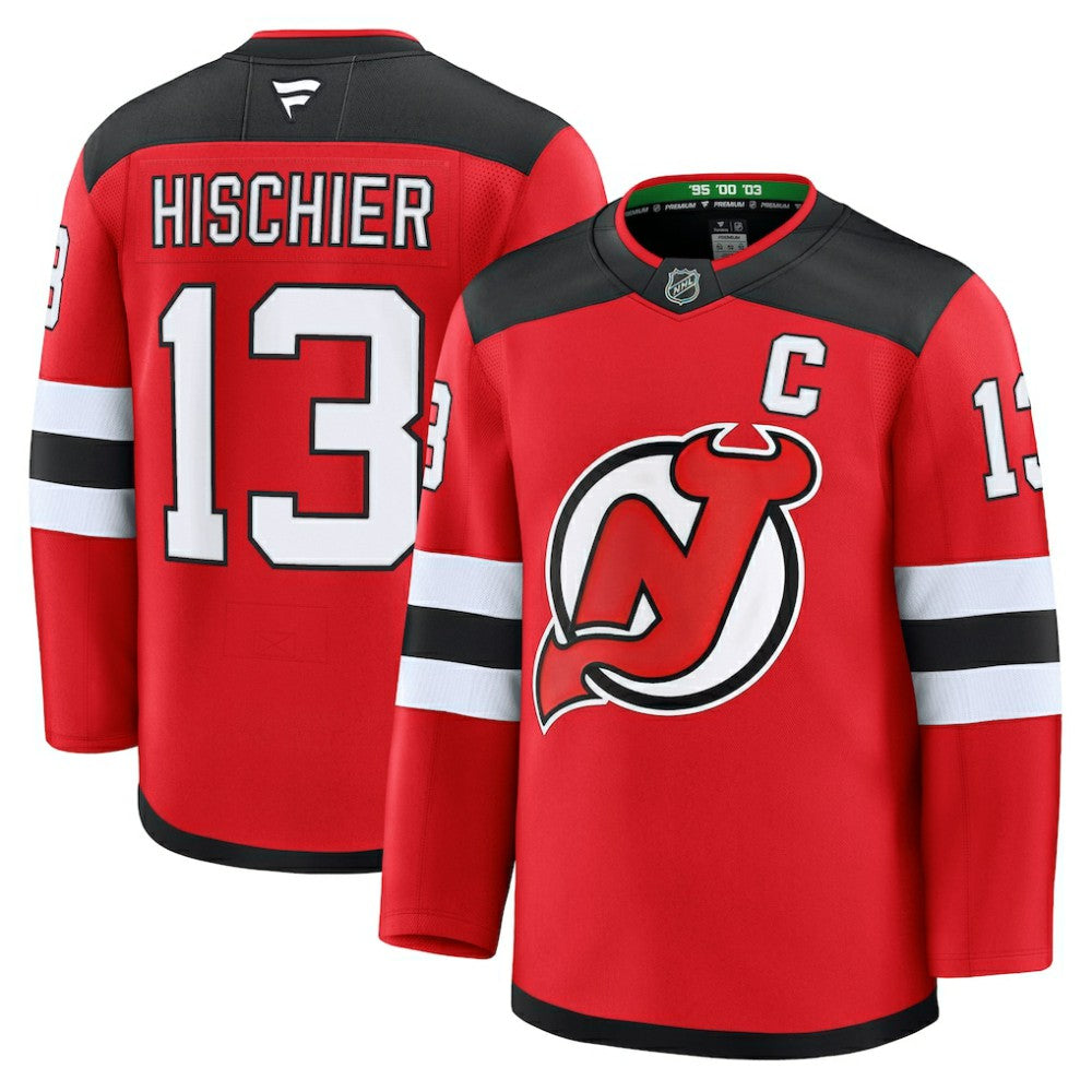 Nico Hischier New Jersey Devils Fanatics Home Premium Jersey - Red - NHL 200899129