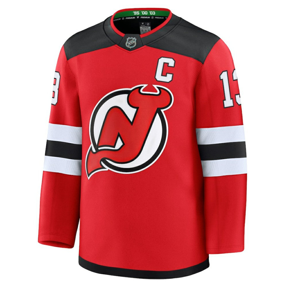 Nico Hischier New Jersey Devils Fanatics Home Premium Jersey - Red - NHL 200899129